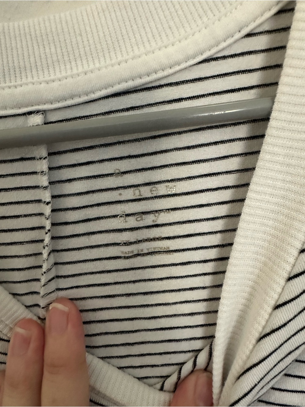 A New Day Black & White Striped Sleeveless Dress - XXL - Picture 3 of 3